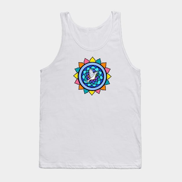 Dreamcatcher with Dove of Peace Tank Top by Dogs Galore and More